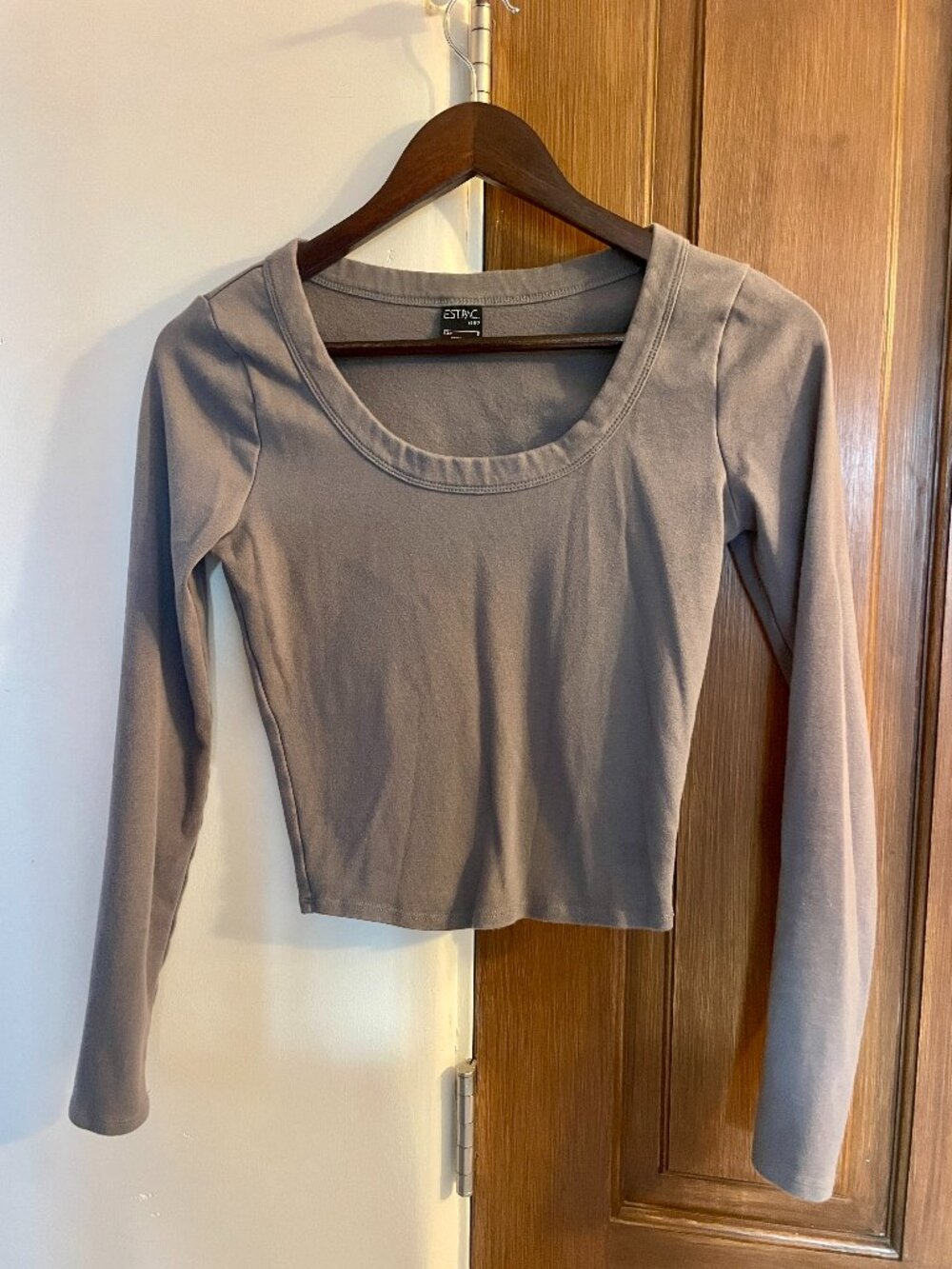 Est. Pac Gray, Longsleeve Cotton Shirt Size S